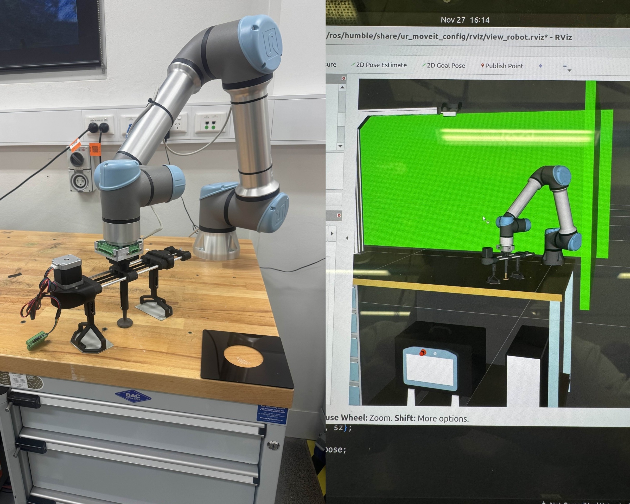 Real-time visualisation in RViz
