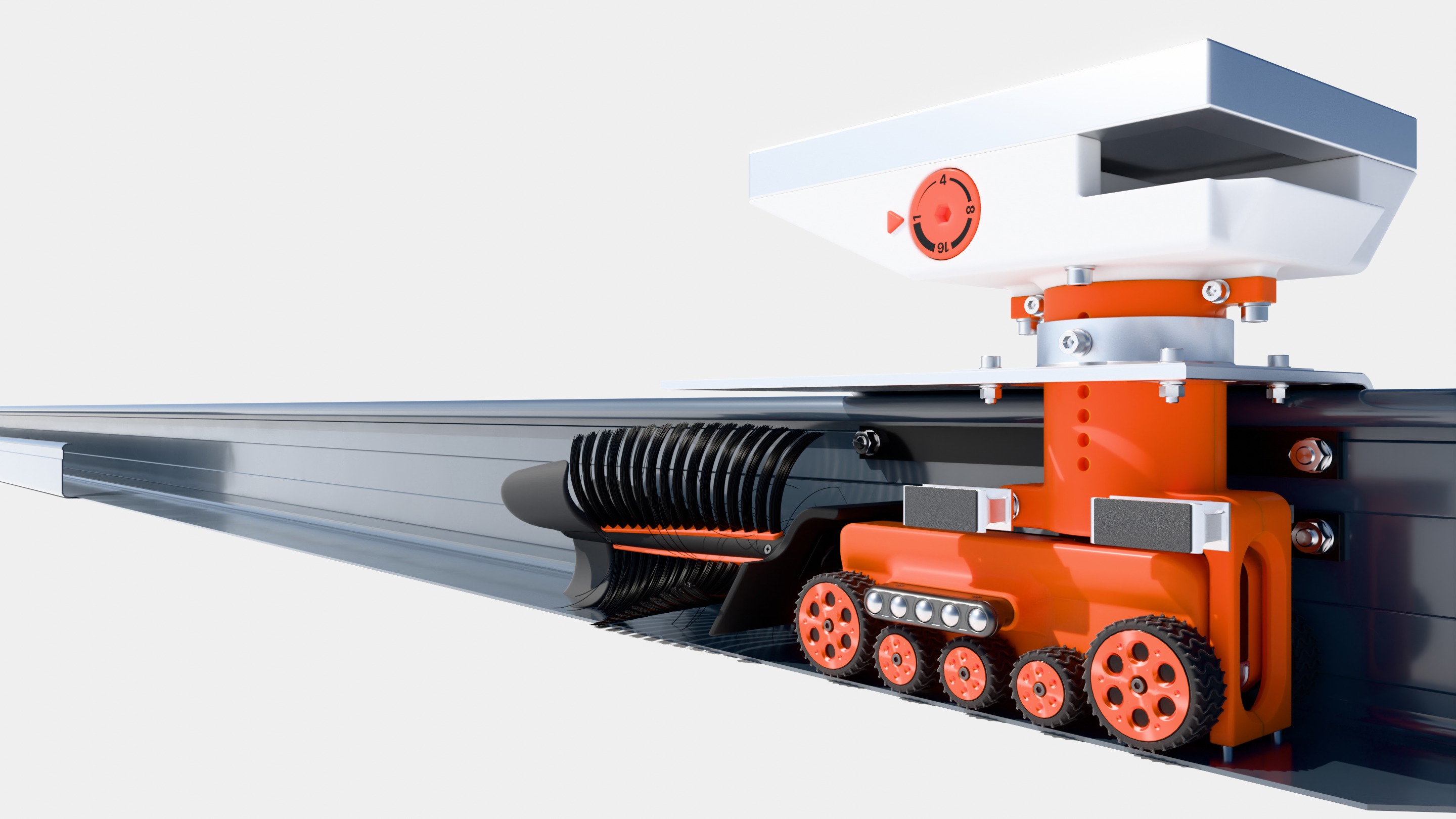 Robot charging station, render