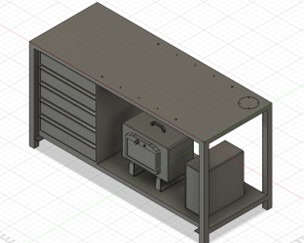 Designed workspace, CAD